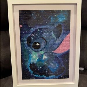 Framed Blue and Pink Home Art